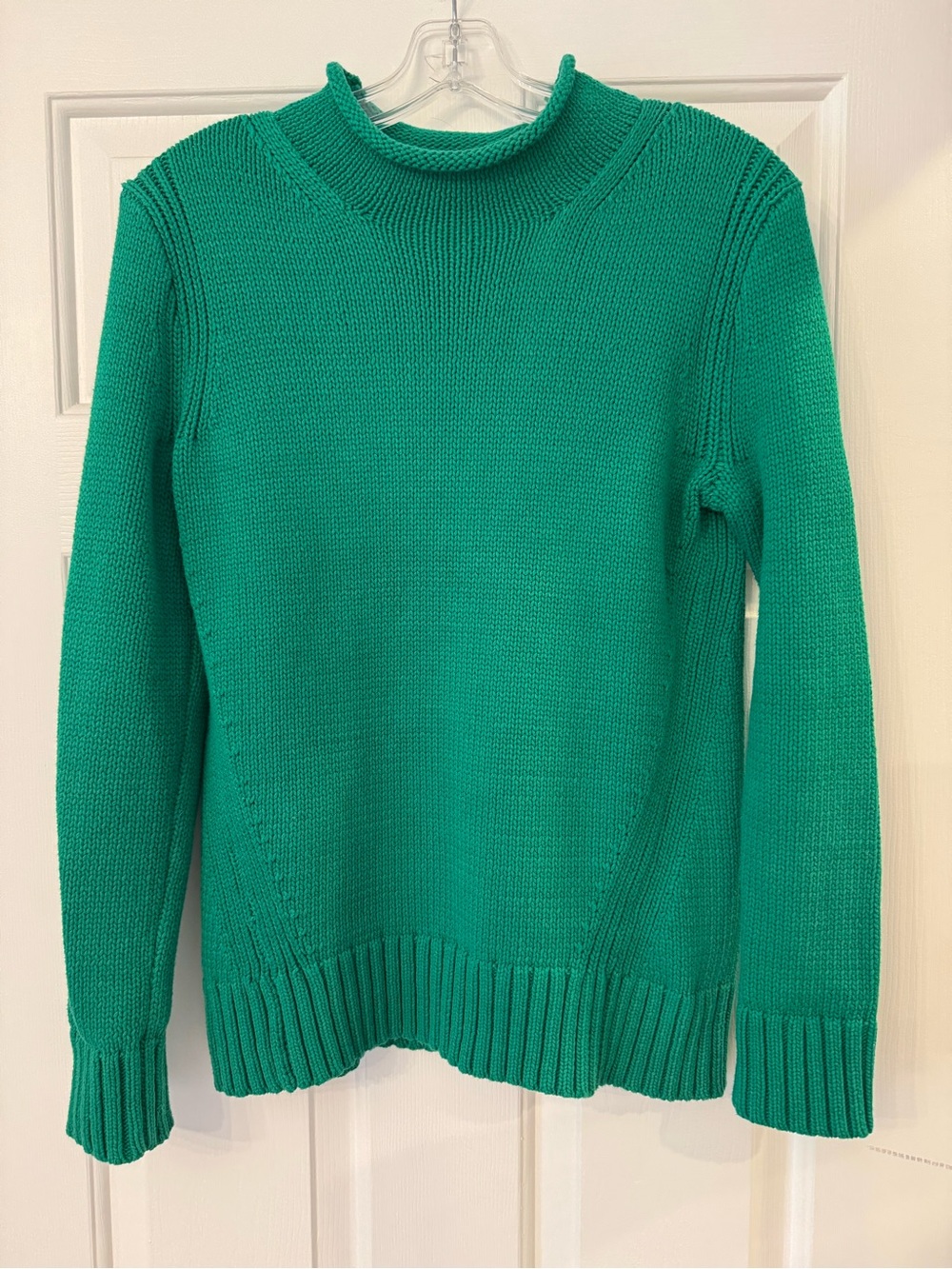 J. Crew Green Cowlneck Sweater